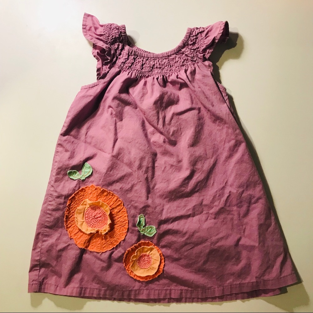 Cherokee 4T purple cotton dress with flower